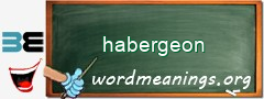 WordMeaning blackboard for habergeon